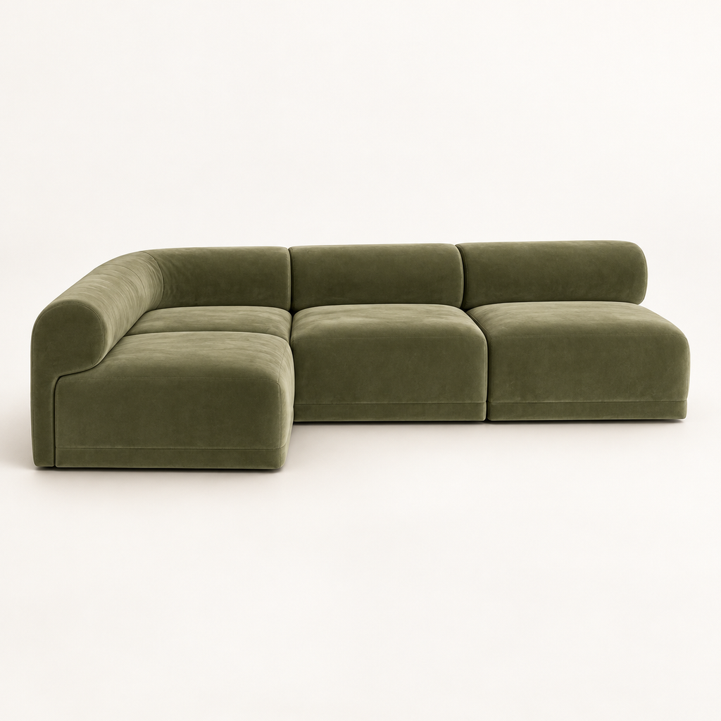 Carson Velvet Corner Sofa